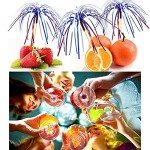 PheiLa Firework Picks 100 Pack 4th of July Cocktail Picks Patriotic Decorative Red White Blue Firework Picks Cupcake Drink Sticks Independence Day Party Supplies