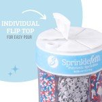 Sweets Indeed Sprinkles 6 Cell 4th of July Patriotic Red White and Blue Edible Sprinkle Mix Jimmies Perfect for Cake Decorations Baking Ice Cream Cookies Cupcake Topper 6.45 ounces