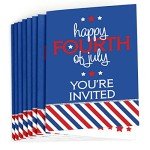 Big Dot of Happiness 4th of July - Fill-in Independence Day Party Invitations (8 Count)