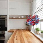 DoubleWood 4 of July Decor Artificial Flowers Indoor, 10PCS Red White and Blue Artificial Babys Breath Flowers, Patriotic Decor for Floral Arrangement Table Centerpieces (10, Red, White and Blue)