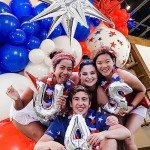 Patriotic Red White and Blue balloon garland kit 123pcs with star print mylar foil balloons for july 4th independent day Memorial day decorations Decor