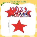 Red White and Blue Star Garland Banner, 66 Feet Patriotic Star Hanging Streamer 4th of July Banner Star Backdrop Decor for 4th Fourth of July Independence Memorial Veterans Labor Day Party Decorations