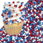 Sprinkles | Colored Sugar | Patriotic Sprinkles | Red white and blue sprinkle | Cocktail sugar | Cupcake sprinkle | Cake sprinkles | Manvscakes | 3 ounces