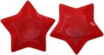 4 PC Set of Red & Blue Star Bowls for 4th of July - Independence Day, BBQ, Backyard Get Together, Party, Dips, Tableware
