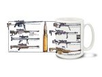 Cuppa Second Amendment Rights 15-Ounce Coffee Mug with .50 Cal BMG's