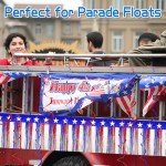 4th of July Decorations Set-2Packs 39 Feet Foil Fringe Garland Tinsel Streamers Red White and Blue Garland Backdrop Banner Table Skirts Independence Day Parade Float Patriotic Party