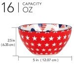 Certified International Patriotic 16 oz. Bowls,Set of 6