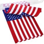 4th of July Patriotic Decorations Outdoor, 45 Feet 40 PCS American Flag String Pennant Banners, Small USA Flags Banner for Independence Day Memorial Day Patriotic, Festival Party Decorations