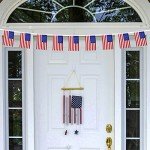 4th of July Patriotic Decorations Outdoor, 45 Feet 40 PCS American Flag String Pennant Banners, Small USA Flags Banner for Independence Day Memorial Day Patriotic, Festival Party Decorations
