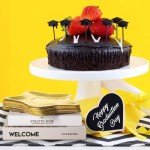 Vesici 60 Pieces Thick Star Shaped 4th of July Paper Plates Disposable Patriotic Party Plate Pentagram Dinnerware Plate for Independence Day Birthday Appetizers Fruit Dessert, 9.45 Inch(Gold)