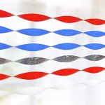 HOUSE OF PARTY 4th of July Crepe Paper Streamers - Patriotic Red, White, Blue and Sliver Decorations - 6 Rolls, 492ft Total Length - Perfect for Independence Day Celebrations!