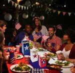 3 Patriotic Wooden Table Decorations 4th of July Wood Candle Holder Tabletop Centerpieces with Operated Tea Lights for Memorial Independence Day Tiered Tray Decor