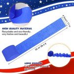 Sherr 24 Rolls Crepe Paper Streamers Hanging Party Decoration Holiday Streamers for Arty Decorations, Birthday Decorations, Wedding Decorations (Red, White, Blue,1.8 Inch x 98 Feet)