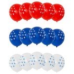 LUV HER USA Party Tableware Set - 4th of July Disposable Dinnerware - Plates, Cups, Napkins, Tablecloth & Centrepiece - Red White & Blue Patriotic Theme for Independence, Memorial, Veterans Day