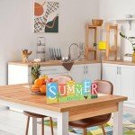 4th of July Decorations Wooden Table Sign Summer Decorations, Patriotic Independence Day Memorial Day Decorations Reversible Double-sided Different Theme Farmhouse Tabletop Centerpiece Decor