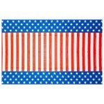 LUV HER USA Party Tableware Set - 4th of July Disposable Dinnerware - Plates, Cups, Napkins, Tablecloth & Centrepiece - Red White & Blue Patriotic Theme for Independence, Memorial, Veterans Day