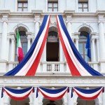 HunnmingRe 3 Pcs 2.5 x 9.8 ft 4th of July Patriotic Bunting Decorations Independence Day Us Flag Decor 1 Red 1 White and 1 Blue DIY Hanging Flag Bunting for Porch Yard Indoor Outdoor Decor Party