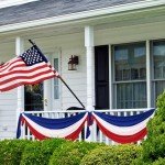 HunnmingRe 3 Pcs 2.5 x 9.8 ft 4th of July Patriotic Bunting Decorations Independence Day Us Flag Decor 1 Red 1 White and 1 Blue DIY Hanging Flag Bunting for Porch Yard Indoor Outdoor Decor Party