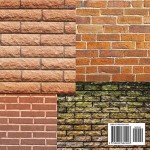 Vintage brick scrapbook paper 20 sheet single sided 4 pattern: patterned grunge brick paper for scrapbooking & diy crafting projects - Brick Backgrounds Collection Kit for invitation & card making