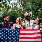 HOWAF 96 4th/Fourth of July Temporary Tattoos Stickers, USA Flag Red White & Blue Tattoos Patriotic American Independence Day Temporary Tattoos, USA Flag Tattoos Labor Day Party Favors