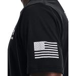 Under Armour Men's New Freedom Flag T-Shirt, Black (001)/White, 4X-Large