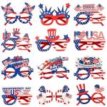Max Fun 12 Pack American Flag Glasses – USA Patriotic Party Sunglasses for 4th of July, Independence Day, and Memorial Day – Fun Photo Booth Props and Party Favors for Kids and Adults