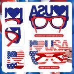 Max Fun 12 Pack American Flag Glasses – USA Patriotic Party Sunglasses for 4th of July, Independence Day, and Memorial Day – Fun Photo Booth Props and Party Favors for Kids and Adults