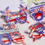 Max Fun 12 Pack American Flag Glasses – USA Patriotic Party Sunglasses for 4th of July, Independence Day, and Memorial Day – Fun Photo Booth Props and Party Favors for Kids and Adults