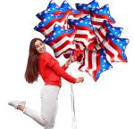 25PCS Red White and Blue Balloons 4th of July Balloons American Flag Star Mylar Balloons Independence Day Patriotic Balloon for 4th of July Party Supplies