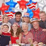 25PCS Red White and Blue Balloons 4th of July Balloons American Flag Star Mylar Balloons Independence Day Patriotic Balloon for 4th of July Party Supplies