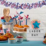 Pack of 4 | 6.6 ft American Flags Tinsel Garland | Red White Blue Metallic Foil Fringe Banners Streamers for 4th of July, Memorial Day, Veterans Day, Independence Day, Parades, Patriotic Decorations