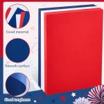 Cholemy 300 Sheets Red Blue White 8.5 x 11 Inch Colored Cardstock Paper Patriotic Card Stock 160gsm Red Cardstock Paper for DIY Craft Fourth of July Independence Day Craft Greeting Invitation Card
