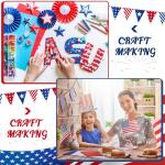 Cholemy 300 Sheets Red Blue White 8.5 x 11 Inch Colored Cardstock Paper Patriotic Card Stock 160gsm Red Cardstock Paper for DIY Craft Fourth of July Independence Day Craft Greeting Invitation Card