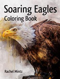 Soaring Eagles - Coloring Book: Majestic Prey Birds in Flight, Hawks, Patriotic Bald Eagle Designs