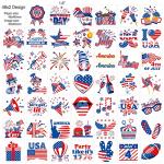 HOWAF 96pcs 4th of July Temporary Tattoos, Independence Day Tattoo Stickers for USA Patriotic Themed Party Decoration, 4th of July Face Tattoos for Kids Adults, American Themed Fake Tattoos for July 4th Party Favors Goodie Bag Fillers