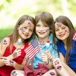 HOWAF 96pcs 4th of July Temporary Tattoos, Independence Day Tattoo Stickers for USA Patriotic Themed Party Decoration, 4th of July Face Tattoos for Kids Adults, American Themed Fake Tattoos for July 4th Party Favors Goodie Bag Fillers