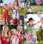 4th of July Temporary Tattoos - 90Pcs American Flag Red White Blue Tattoo Stickers - Fourth of July Party Favors for Memorial Day Independence Day Patriotic Decorations Party Supplies