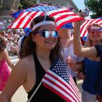 ALVOGIMOR 2 Pcs Patriotic 4th of July Sunglasses USA Flag Frame Sunglasses,American Independent Day Party Supplies (Blue B)
