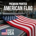 American Flag | American Flags for Outside 3X5 |100% Made in USA Flag - US Flag 3X5 Printed Polycotton with brass grommets-FMAA Certified