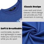 COOFANDY Mens 2 Pack Muscle T Shirt Fashion American Flag Shirt Athletic Fitness Quick Dry Tee