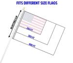 6ft Spinning Flag Pole – White
