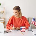 FYSUIMU 2Pcs Patriotic Mugs 4th of July American Flag Enamel Coffee Cups 12Oz Drinking Mug Gifts for Independence Day Home Party Dinner School Office Table Centerpieces Housewarming