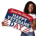 Big Dot of Happiness Happy Veterans Day - Patriotic Yard Sign Lawn Decorations - Thank You Veterans Party Yardy Sign