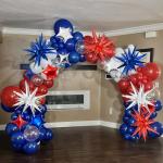 Froova Star Balloons, 22in Red White and Blue Star Balloons Foil 10in 4-Pointed & Pentagram Balloon for 4th of July Independence Day Birthday Party Patriotic Decoration