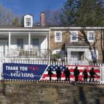 Thank You Veterans Banner Patriotic Festival Flag 120 x 20 Inch With 6 Brass Grommets for Outdoor House Yard Lawn Fence Garden Decor(Veterans Banner)