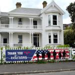 Thank You Veterans Banner Patriotic Festival Flag 120 x 20 Inch With 6 Brass Grommets for Outdoor House Yard Lawn Fence Garden Decor(Veterans Banner)