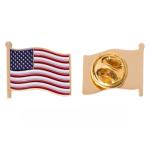 Desert Cactus United States of America Lapel Pin USA Country Metal Enamel Souvenir Hat Men Women Patriotic American (Waving Flag Lapel Pin Gold)