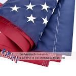American Flag 3x5 FT Sleeve Banner Style(without Grommets), US Flag fo Outside Outdoor, Embroidered Stars, Sewn Stripes, American Flag Outdoor Heavy Duty