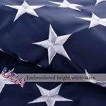 American Flag 3x5 FT Sleeve Banner Style(without Grommets), US Flag fo Outside Outdoor, Embroidered Stars, Sewn Stripes, American Flag Outdoor Heavy Duty