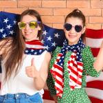 Eyegla Bulk American Sunglasses USA Flag Sunglasses Classic Patriotic Sunglasses 4th of July Party Supplies